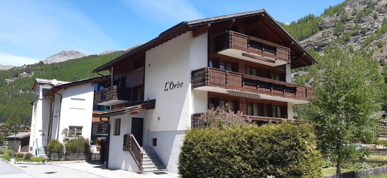 Haus L' Oree Lägenhet Saas-Grund Exteriör bild