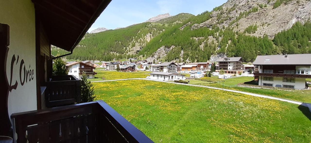 Free Cable Car & Bus In The Summer Haus L'Oree Saas-Grund Exteriör bild