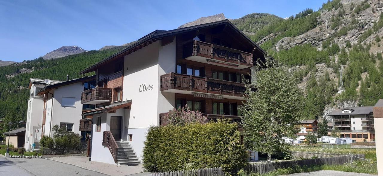 Haus L' Oree Lägenhet Saas-Grund Exteriör bild